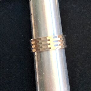 Italian Solid Sterling silver ring. size 7, New Minimalist, textured Modern, Box